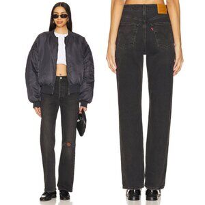 NWT LEVI'S Ribcage Straight Jeans 24 Broken Sunset